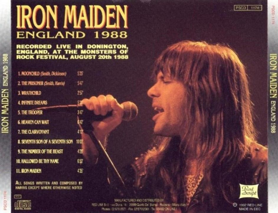 Iron Maiden England Ace Bootlegs